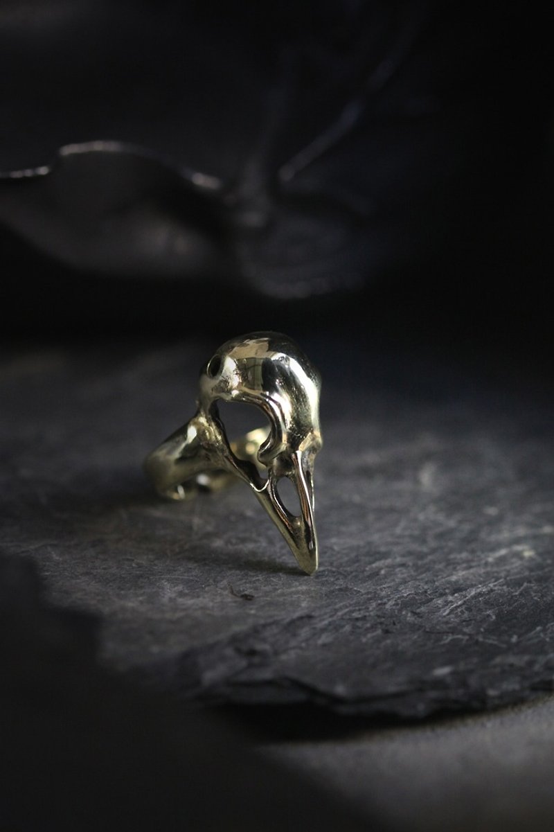 The Raven Skull Ring by Defy. - General Rings - Other Metals 