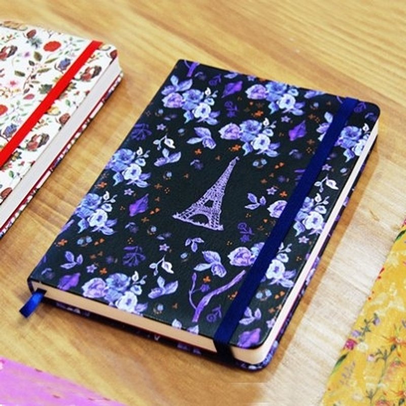 Dessin x 7321 Design-Nathalie Lete綁帶精裝筆記本-艾菲爾,7321-05871 - 筆記本/手帳 - 紙 藍色