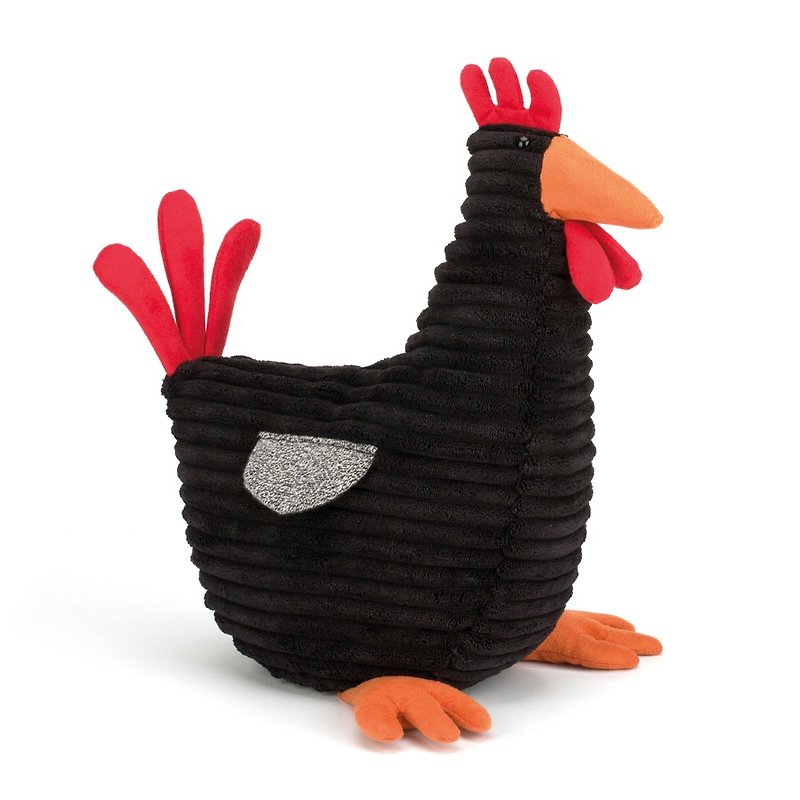 Jellycat Rooster 大公雞 (黑) 30cm - 玩偶/公仔 - 棉．麻 黑色