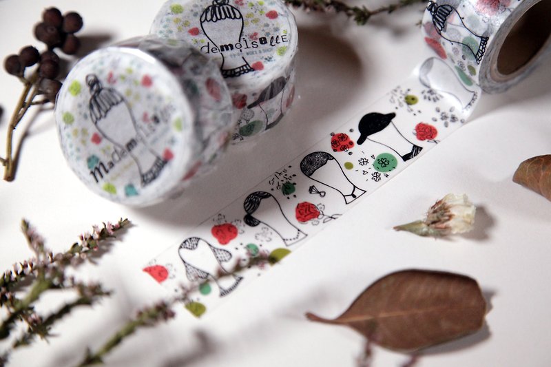 Miss Paris mademoiselle paper tape - Washi Tape - Paper 
