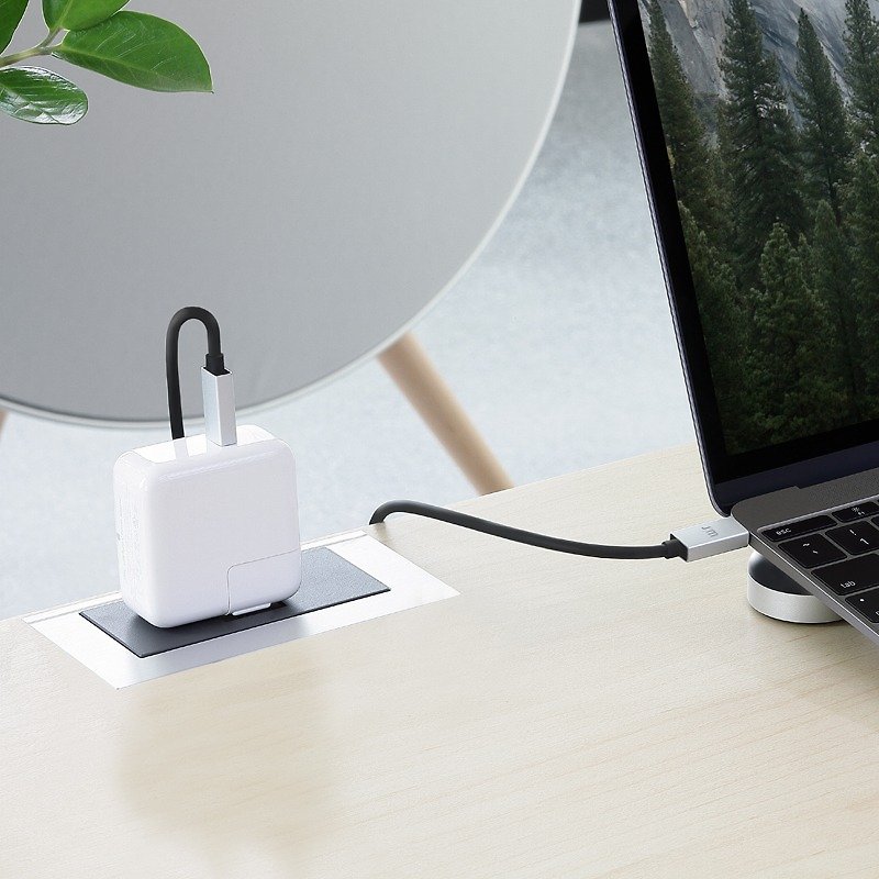 AluCable USB-C to USB-C Cable - ที่ชาร์จ - โลหะ สีเทา