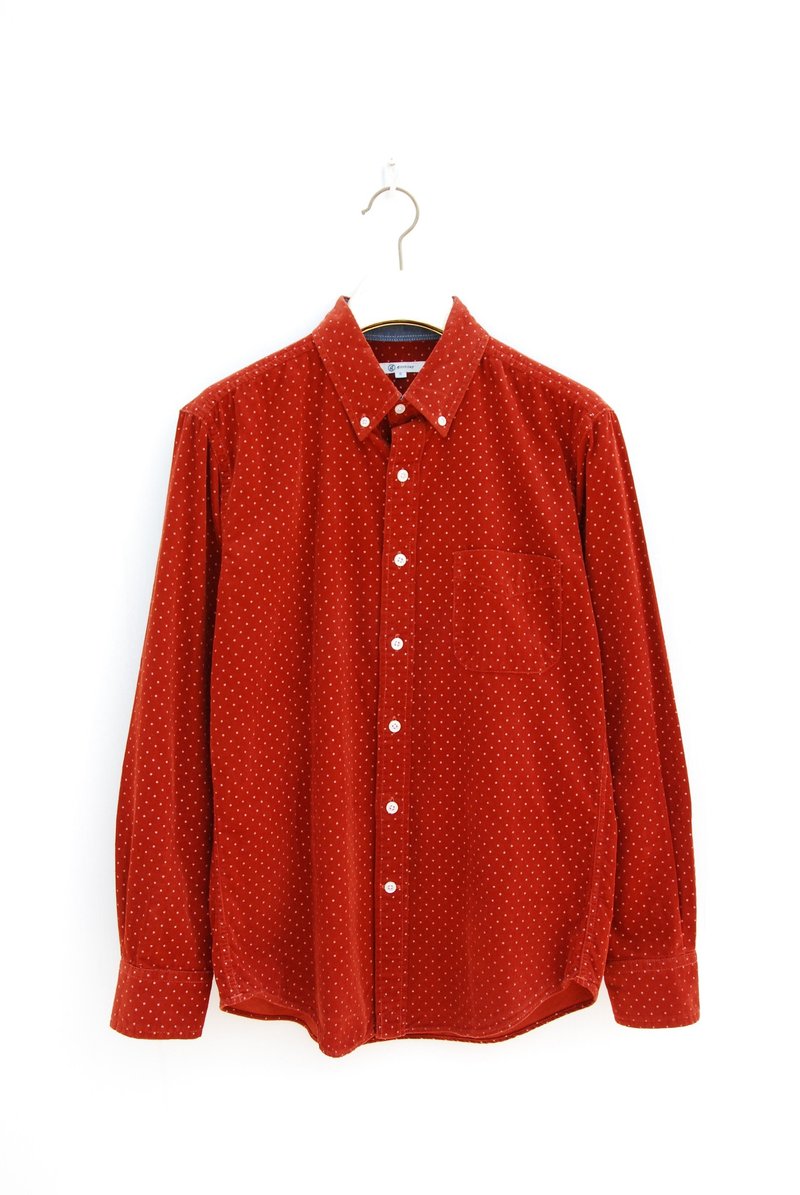 Vintage corduroy shirt - เสื้อเชิ้ตผู้หญิง - วัสดุอื่นๆ 