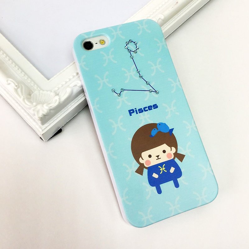 Luxury Zodiac - Pisces Print Soft / Hard Case for iPhone X,  iPhone 8,  iPhone 8 Plus,  iPhone 7,  iPhone 7 Plus - Phone Cases - Plastic Blue
