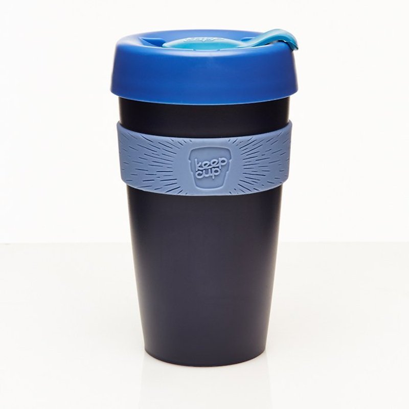 KeepCup portable coffee cup - promoters series (L) Lennon - แก้วมัค/แก้วกาแฟ - พลาสติก สีน้ำเงิน