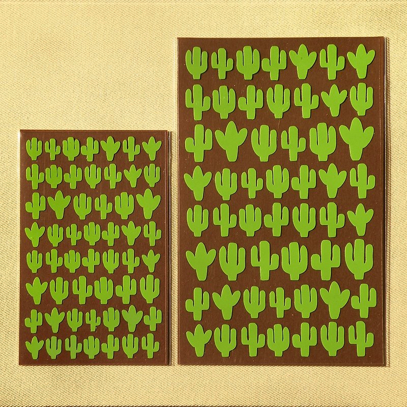 Cactus Stickers - สติกเกอร์ - วัสดุกันนำ้ สีเหลือง