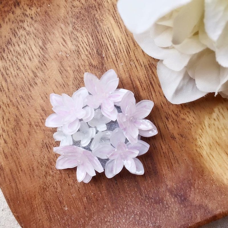 [Atelier A.] Christmas selection florid love. Hyacinth heart pin buckle needle - เข็มกลัด - อะคริลิค 