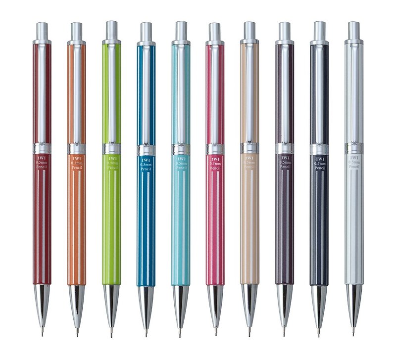 【IWI】Candy Bar Series 0.5mm mechanical pencil-lined - ดินสอ - โลหะ หลากหลายสี