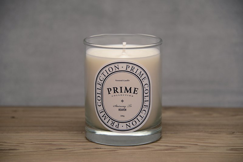 Prime Collection Oil Candles - Stairway to heaven White Musk - เทียน/เชิงเทียน - ขี้ผึ้ง ขาว