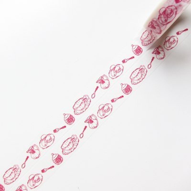 Aimez le style 和紙膠帶 (00453 古典下午茶) - Washi Tape - Paper Red