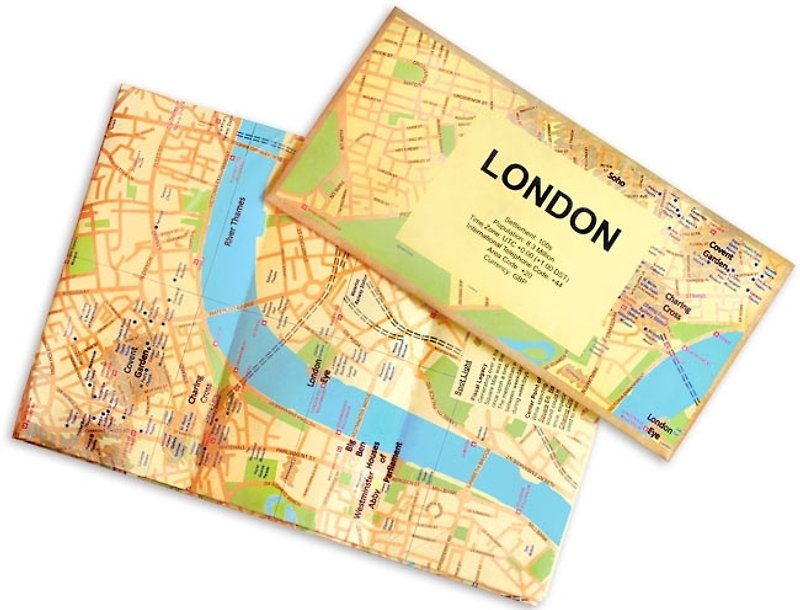 RocaMoss Unbreakable Wrinkleproof Waterproof Map - London - แผนที่ - วัสดุกันนำ้ 