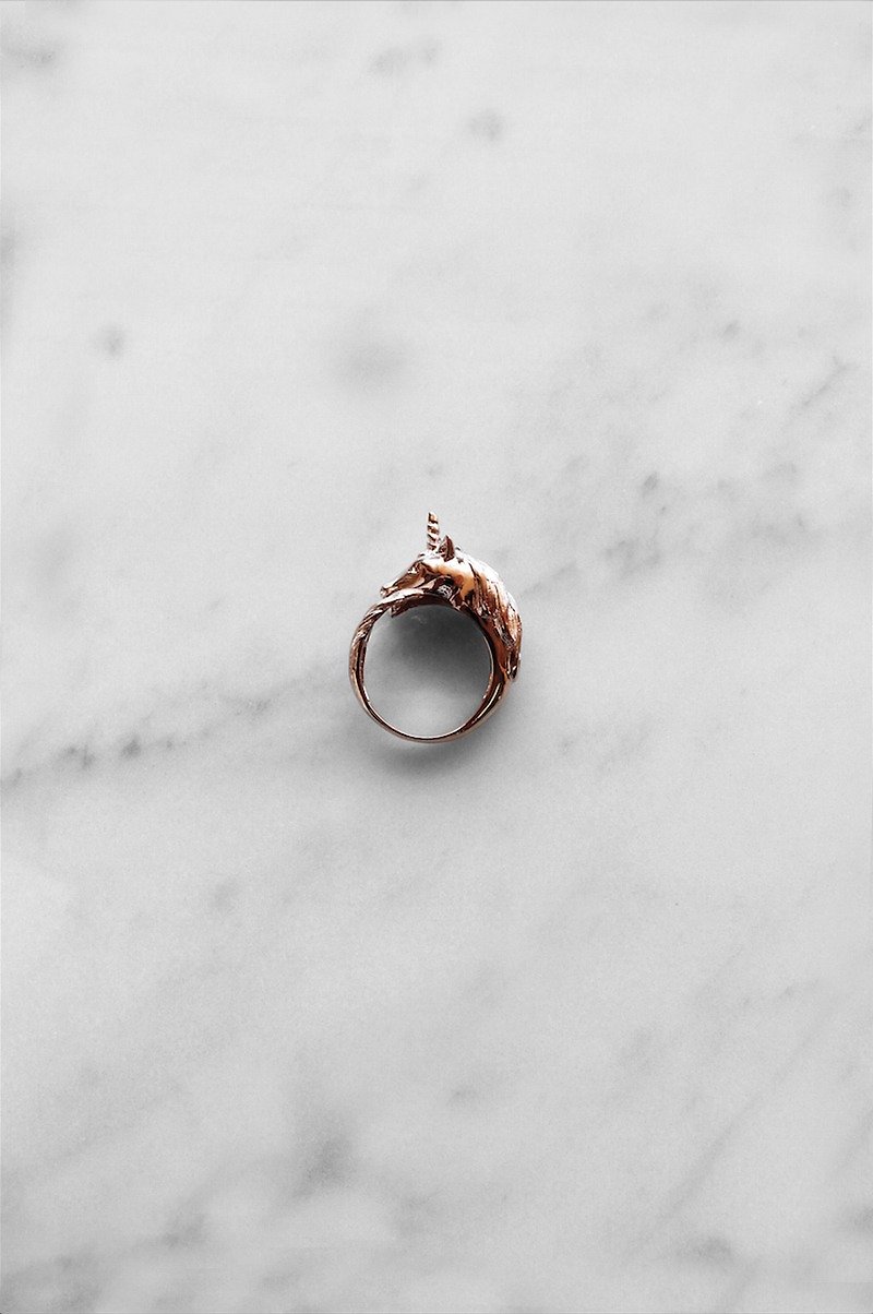 Unicorn Ring Pinkgold - General Rings - Copper & Brass Pink