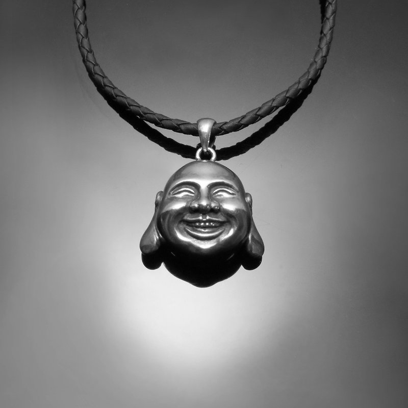 God Series/ Maitreya Buddha Necklace/ 925 Silver - Necklaces - Other Metals Silver