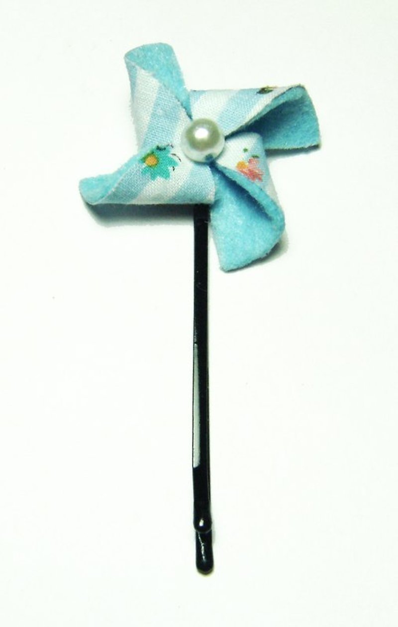 Windmill hairpin -B02 - Hair Accessories - Other Materials Blue