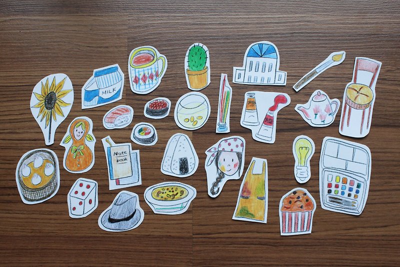 Daily | Stickers group - สติกเกอร์ - กระดาษ หลากหลายสี