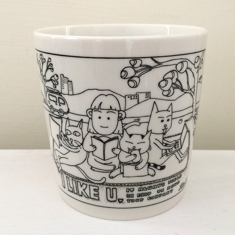 All-Ceramic Mugs Like You | MonkeyCookie - แก้วมัค/แก้วกาแฟ - ดินเผา ขาว
