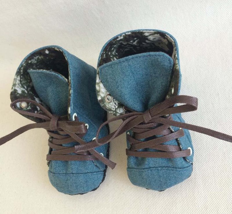 VA手作りの靴シリーズ青緑パーソナライズ靴（専用設計モデル） - キッズシューズ - その他の素材 ブルー