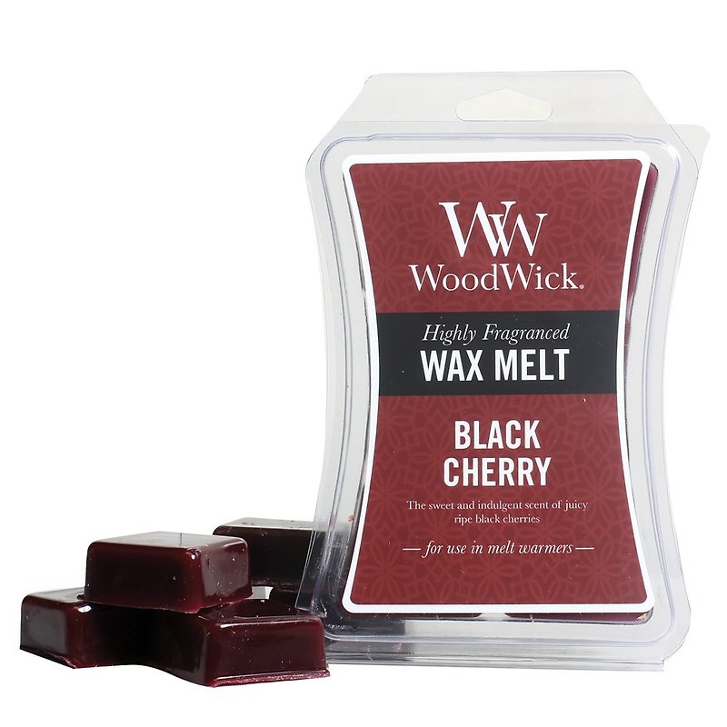 WoodWick Wax Melts 3oz-BLACK CHERRY - Candles & Candle Holders - Wax Red
