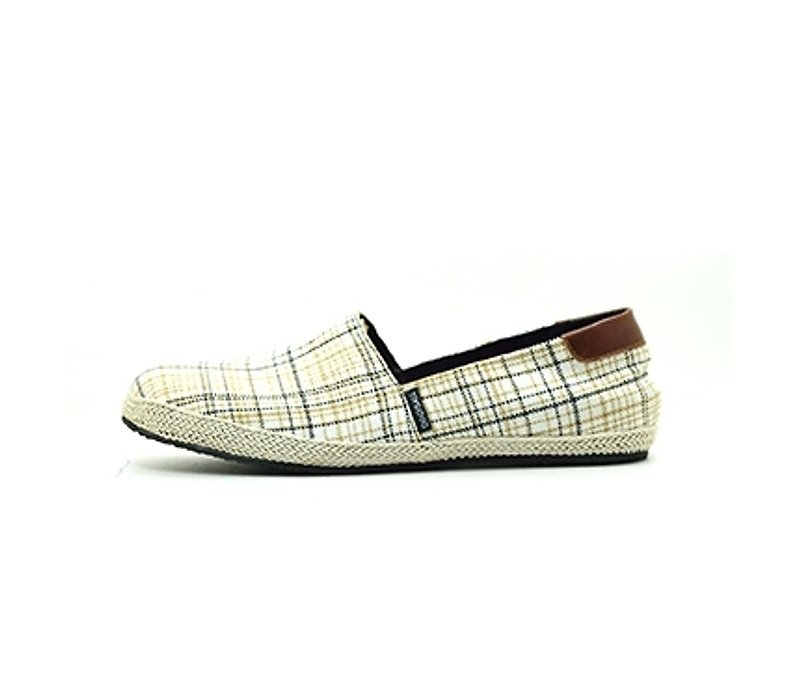 【Dogyball】 JB5 Lite Loafers Slip-On - รองเท้าอ็อกฟอร์ดผู้ชาย - ผ้าฝ้าย/ผ้าลินิน ขาว