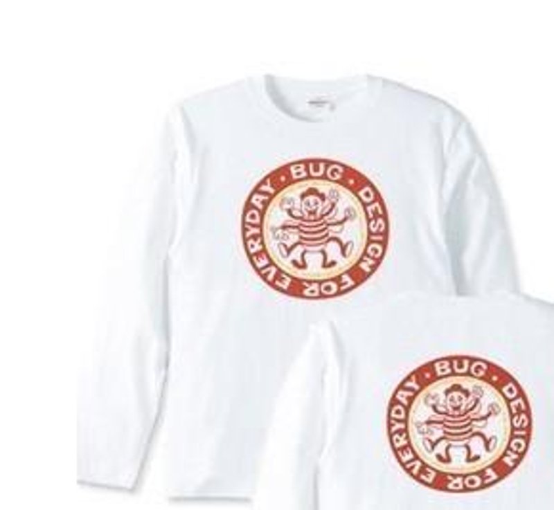 Circle bug long-sleeved T-shirt [order product] - เสื้อผู้หญิง - วัสดุอื่นๆ ขาว