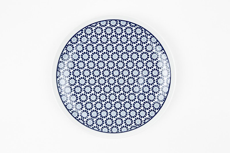 KIHARA small chrysanthemum / big dish - Small Plates & Saucers - Porcelain Blue