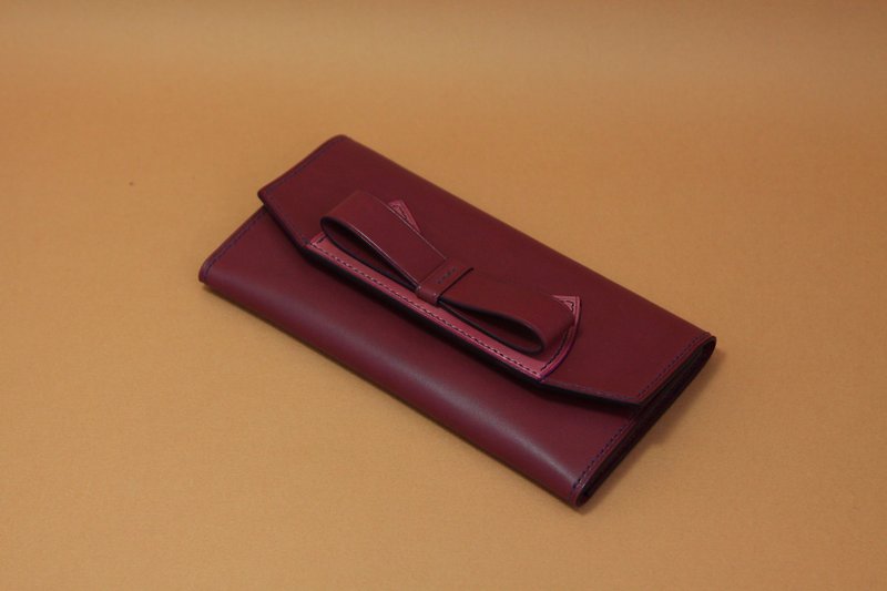 ChiaoChiao Bowtie Long Wallet - Wallets - Genuine Leather 