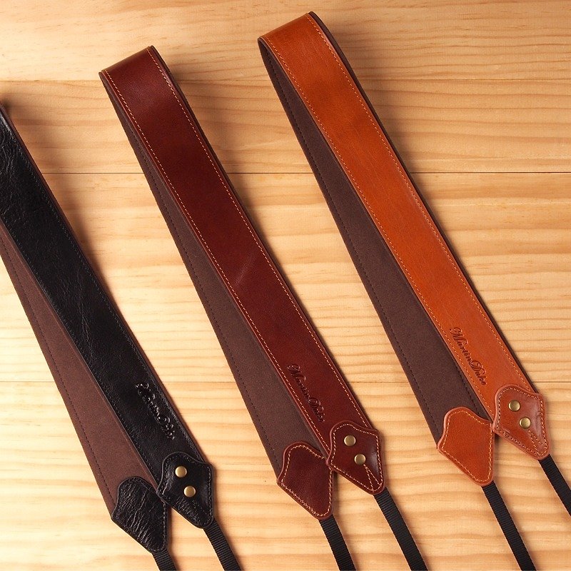 SVEN sandwish leather neck strap (Wide) - Camera Straps & Stands - Genuine Leather Multicolor