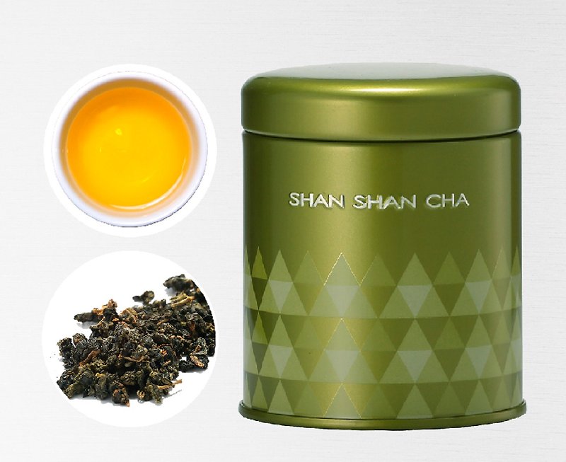 【シャンシャンライ茶】自然農法シャンシャン烏龍茶 (37.5g/缶) - お茶 - 食材 イエロー
