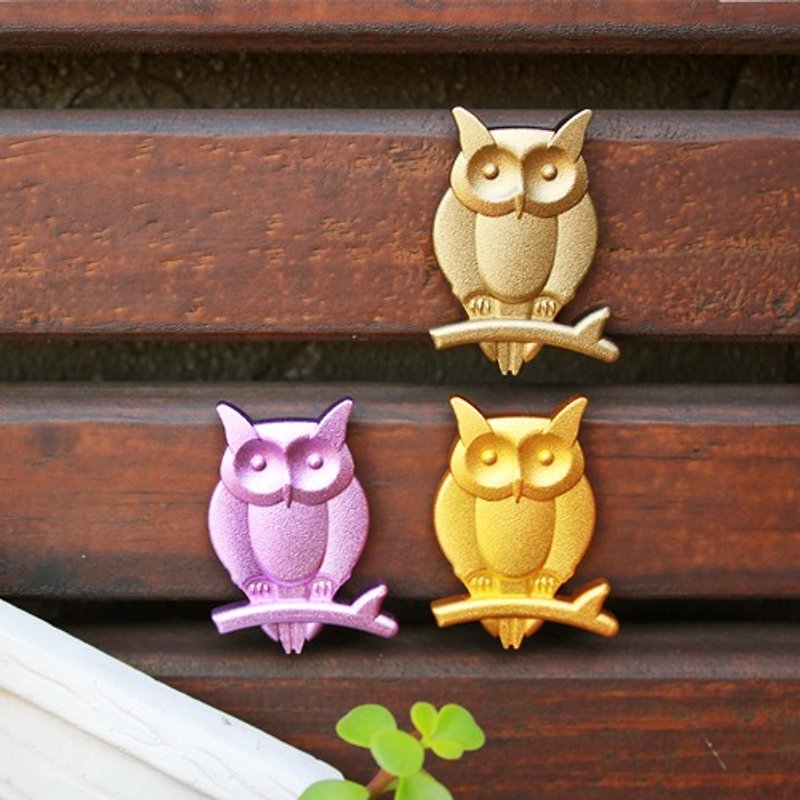 [Desk + 1] Owl magnet / three into the loading - Wall Décor - Paper Multicolor