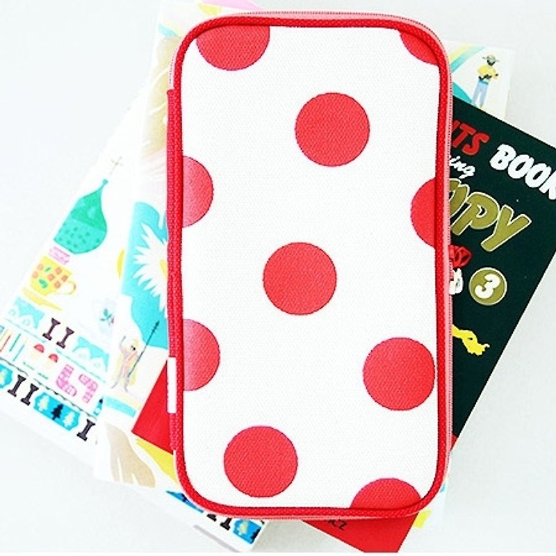 Dessin x Jamstudio-OpenRoom pop style biscuits package pen - red dots, JSD77172 - Pencil Cases - Other Materials Multicolor