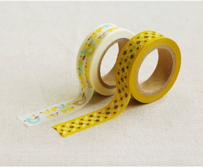 Dailylike and paper tape (2 in) 24-Bonny, E2D97969 - มาสกิ้งเทป - กระดาษ สีเหลือง