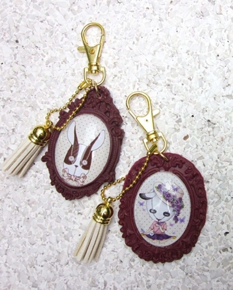 マイデイドリームワークショップは、独自の漫画のキャラクターのパンダのキーチェーン/キーリング/バッグチャームをデザイン - キーホルダー・キーケース - プラスチック 多色