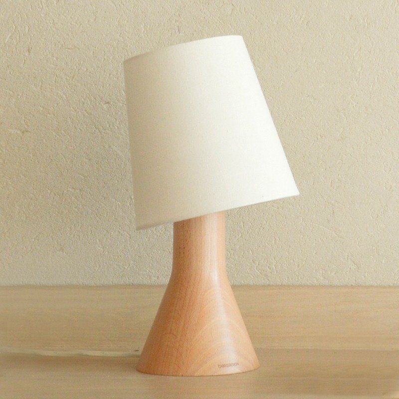 Big beaker solid wood table lamp - ของวางตกแต่ง - ไม้ สีทอง