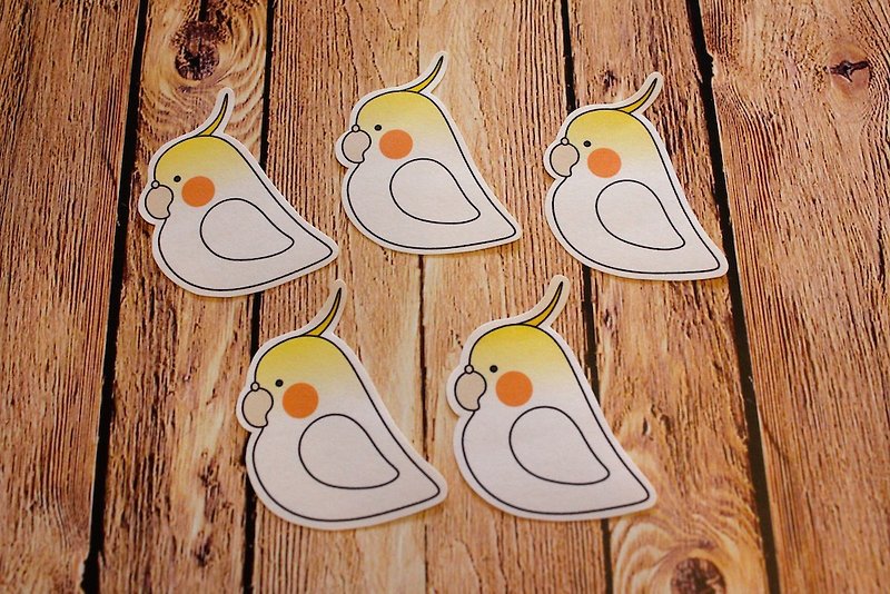 Happiness is defined. Happiness Only. I love little cockatiels Stickers - สติกเกอร์ - กระดาษ 