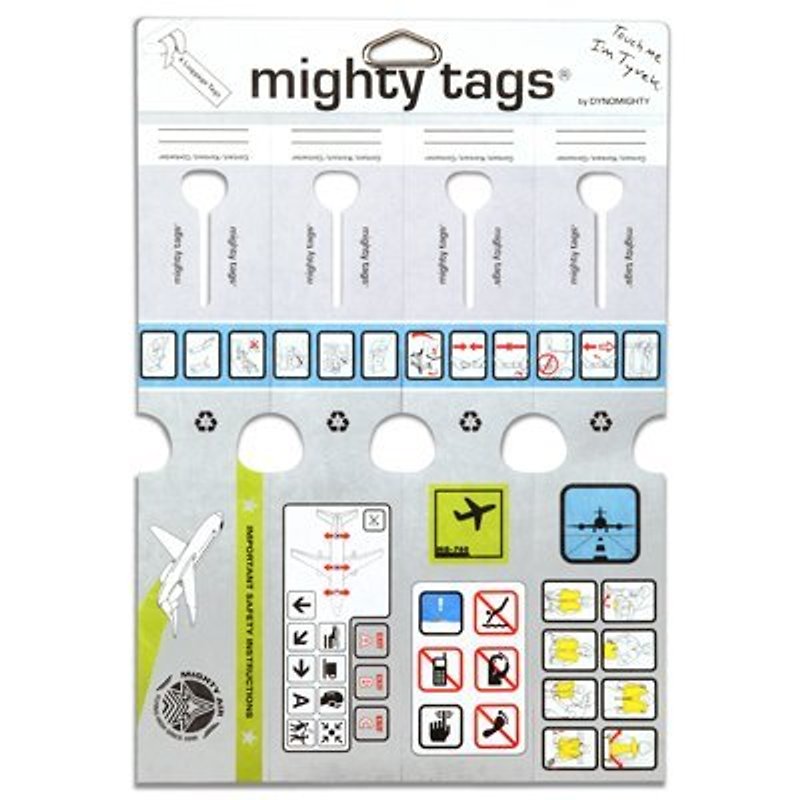 Mighty Tags(R)紙行李吊牌 In Flight (4入) - 其他 - 其他材質 多色