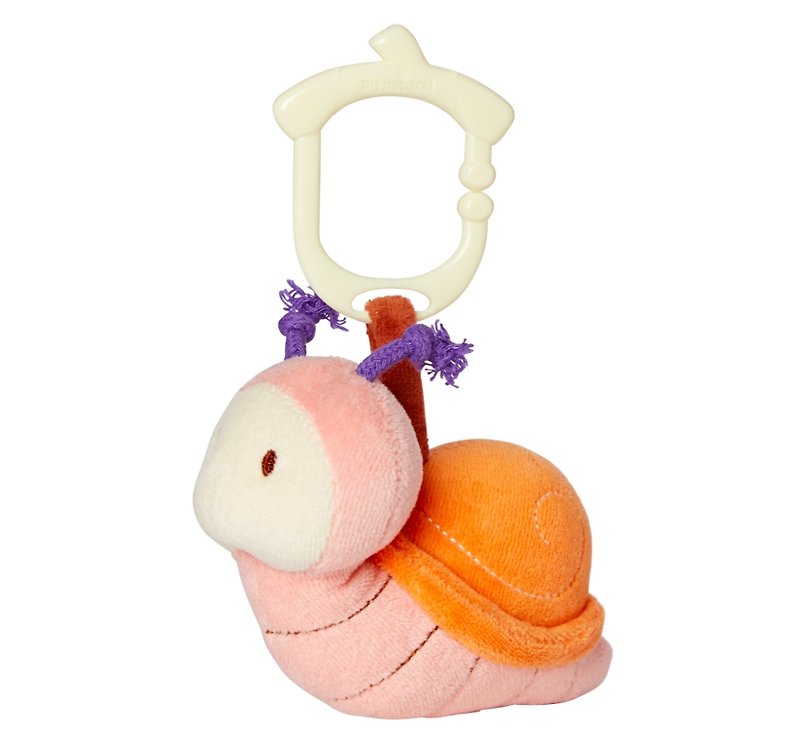 アメリカのMyNaturalクリップn人形-カタツムリを伴うぶら下げに行く - 知育玩具・ぬいぐるみ - コットン・麻 オレンジ