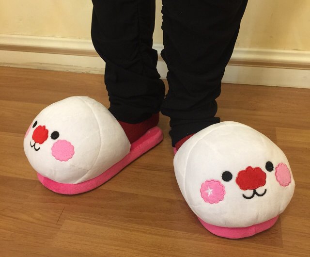Happy feet plush slippers Clearance