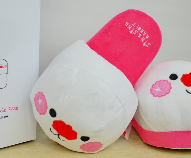 rabbit feet slippers