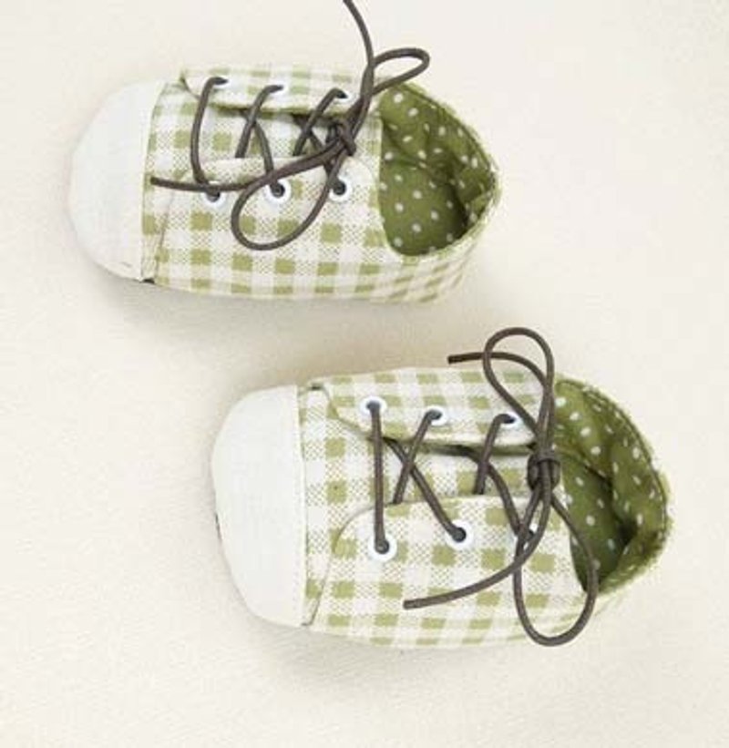 Va handmade shoes series blue Xia Gezi small shoes - Kids' Shoes - Other Materials White