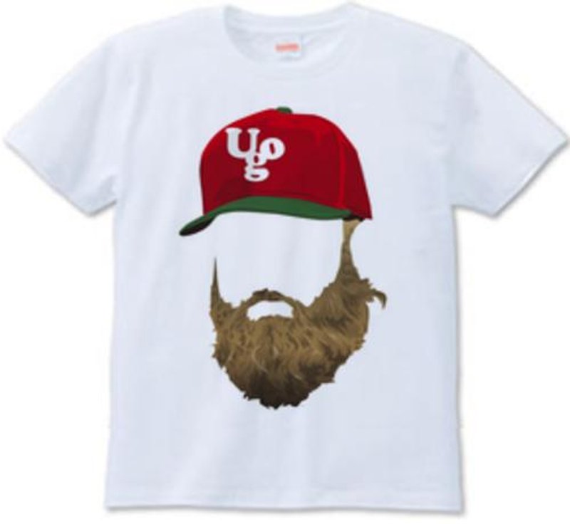 beard cap2（T-shirt 6.2oz） - Tシャツ メンズ - その他の素材 ホワイト
