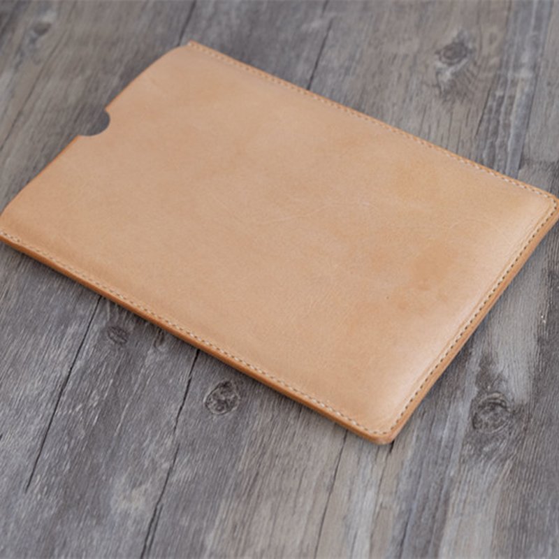 Hand vegetable-tanned cowhide leather ipad mini - เคสแท็บเล็ต - หนังแท้ สีทอง