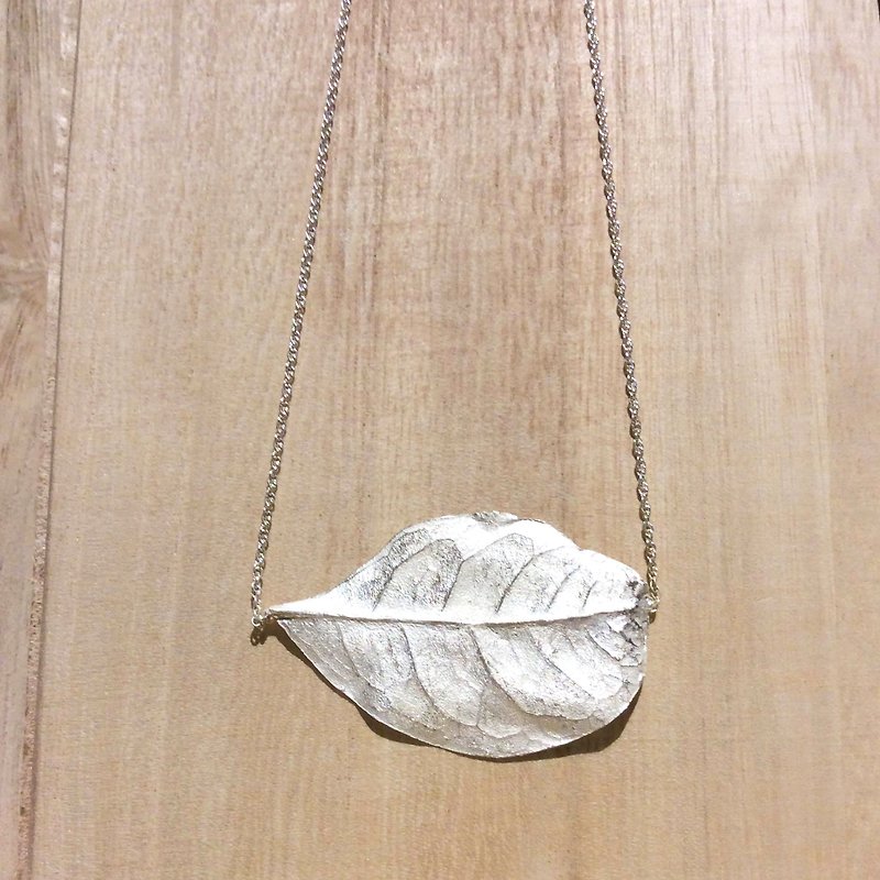 ✿ hand-carved sterling silver necklace ✿_ simple pulse - สร้อยคอ - โลหะ ขาว