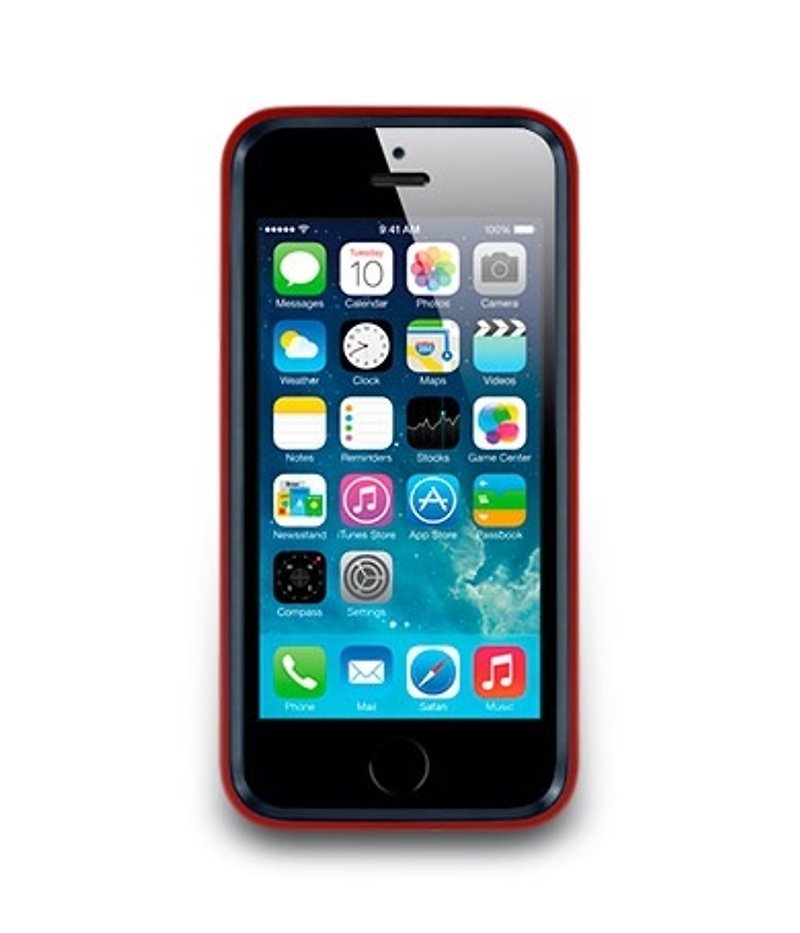 iPhone 5/5s 邊框保護套-深紅色 - 手機殼/手機套 - 塑膠 紅色