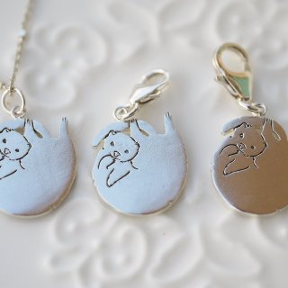 925 Sterling Silver [Ferret Silhouette Necklace] x DrBlackArt-Hey! I am a master of cartilage work~