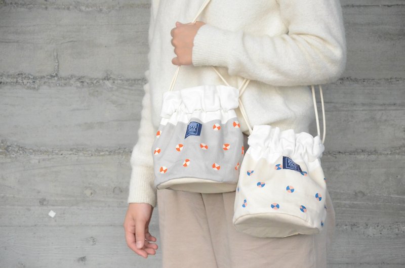 :::Bangstree:: Shoulder Bucket Bag -little dots - Messenger Bags & Sling Bags - Other Materials Blue