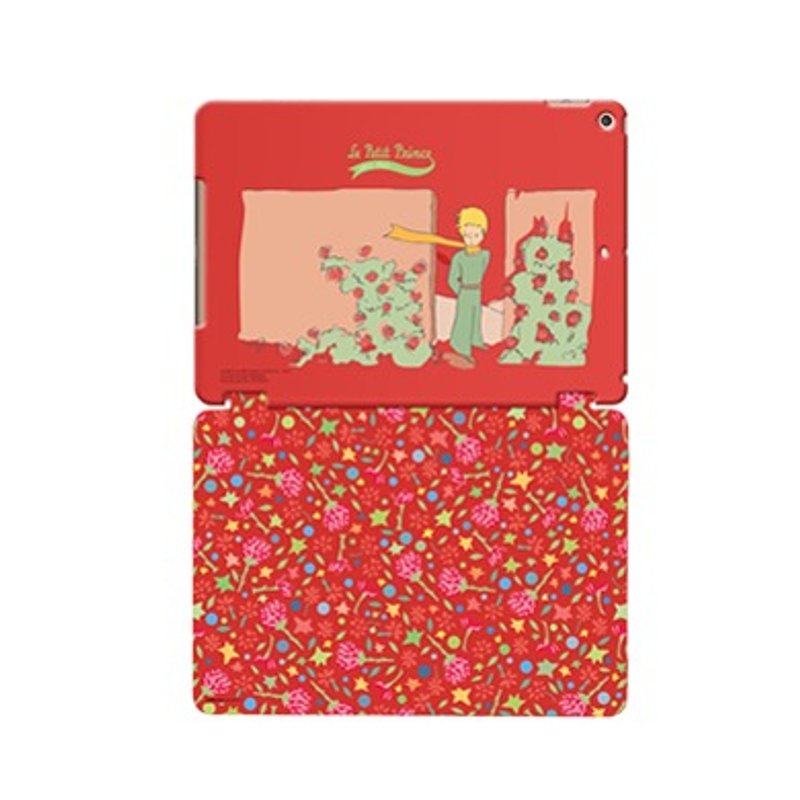 Little Prince Authorized Series - Flower World (Red) - iPad Mini Case, AA03 - เคสแท็บเล็ต - พลาสติก สีแดง