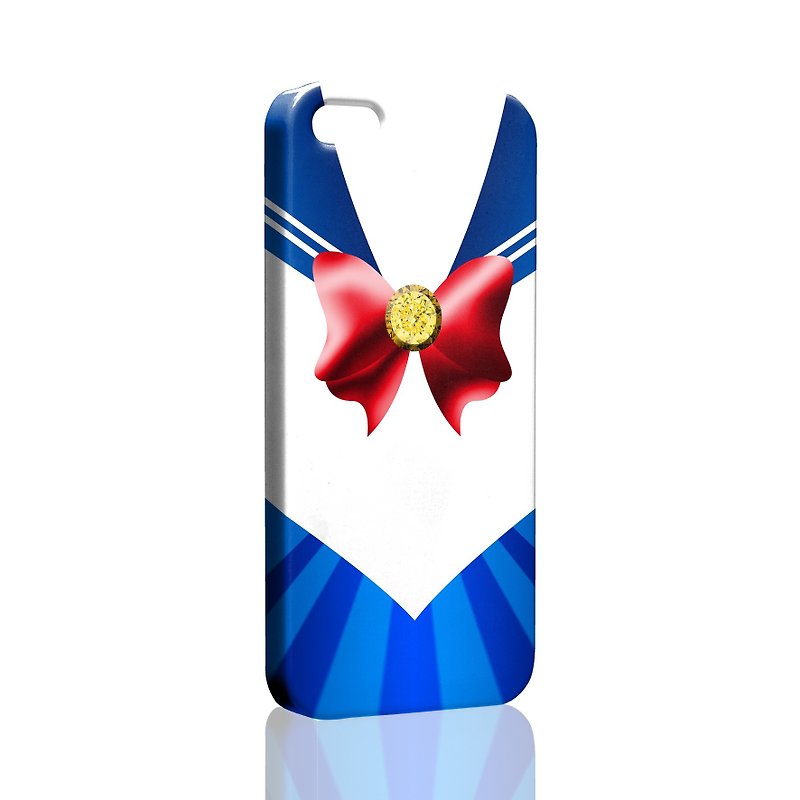 Sailor Uniform Red Butterfly iPhone X 8 7 6s Plus 5s Samsung S7 S8 S9 Mobile Shell - Phone Cases - Plastic Blue
