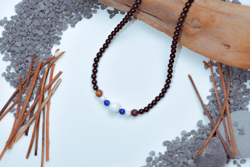 Suddenly (108 bracelets/rosary series) ebony - sleep aid - สร้อยข้อมือ - ไม้ สีดำ