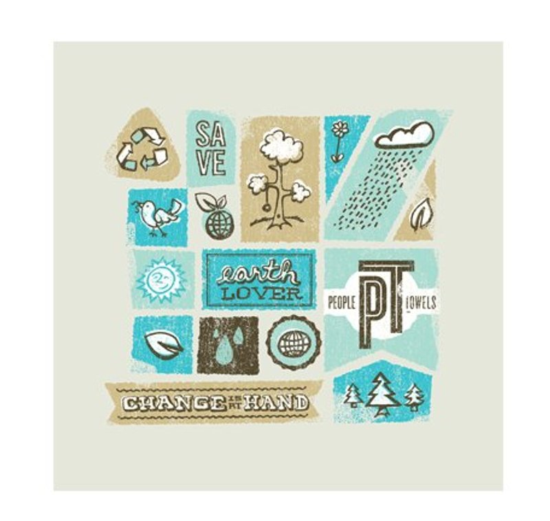有機棉毛巾 Earth Lover - 圍兜/口水巾 - 棉．麻 