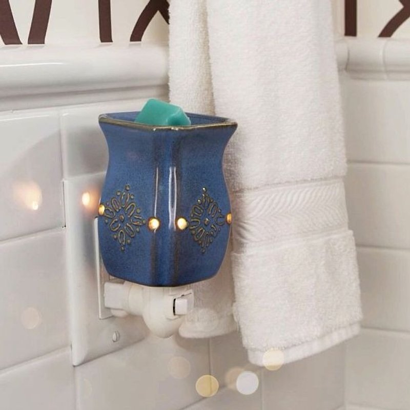 [VIVAWANG] fragrance wax wall lamp - retro celadon. Home decorations, small office furniture, toilets aromatic deodorant. - เทียน/เชิงเทียน - วัสดุอื่นๆ สีน้ำเงิน