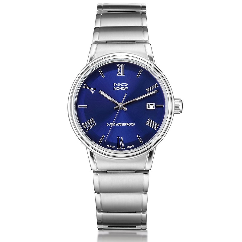 月曜日ルドルフデザイナーシリーズテーブルませんNO  - ブルー/ 37ミリメートル - 腕時計 - その他の素材 ブルー